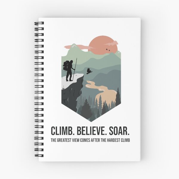 Item preview, Hiker Climb Believe Soar designed and sold by Cellaro.