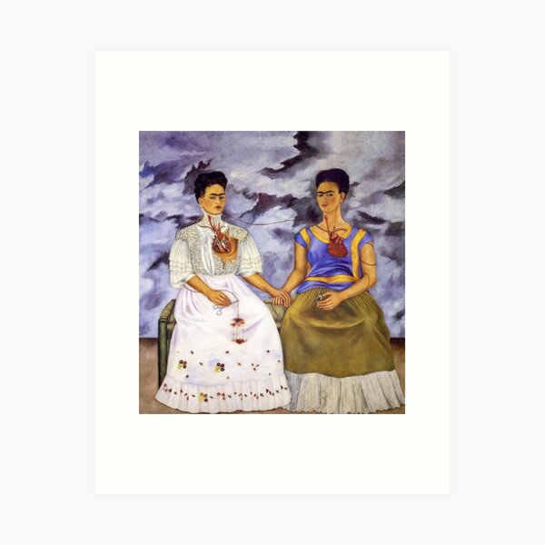 Die zwei Fridas von Frida Kahlo Kunstdruck