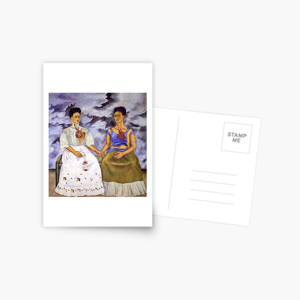Die zwei Fridas von Frida Kahlo Postkarte