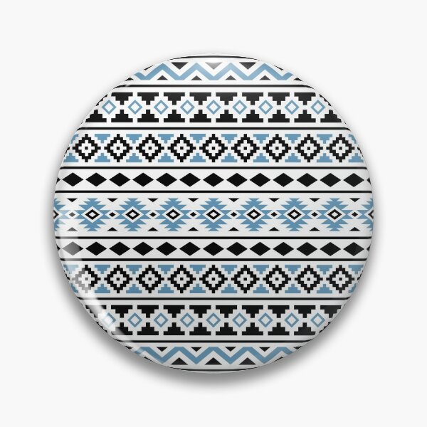 Item preview, Aztec Essence Pattern II Light Blue Black White designed and sold by NataliePaskell.