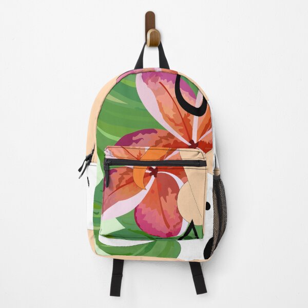 Item preview, cool red orange hair girl with green hair tie / leaves and flowers background designed and sold by SGS-.