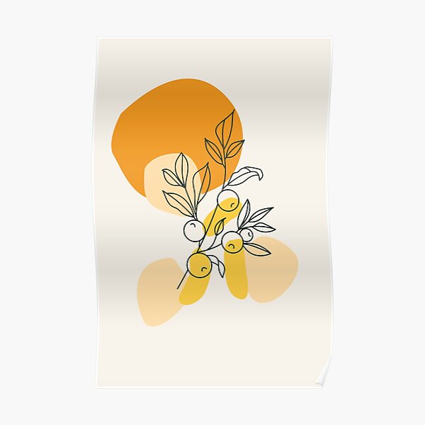 orange flower Poster