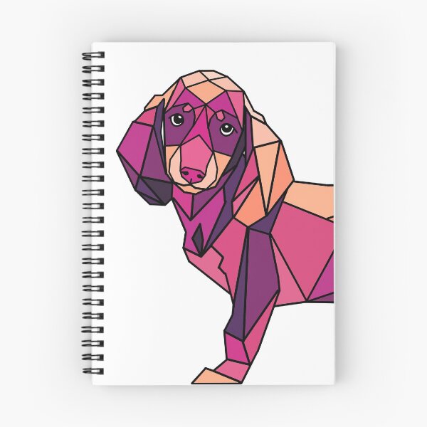 Item preview, Geometric Sausage Dog - Purple Pink Orange designed and sold by Geometricshow.