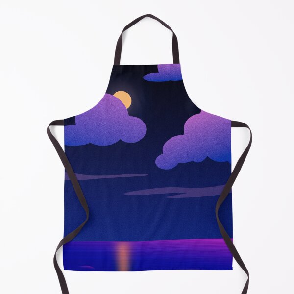 Item preview, cloudy night sky with moon designed and sold by DaryaGeft.