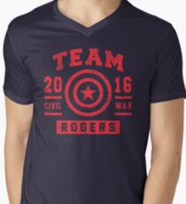 TEAM ROGERS Men's V-Neck T-Shirt