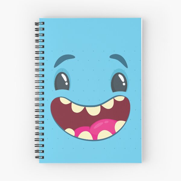 Item preview, Cute Funny Blue Monster (smiling face) designed and sold by munizz.