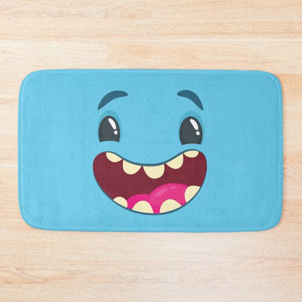 Item preview, Cute Funny Blue Monster (smiling face) designed and sold by munizz.
