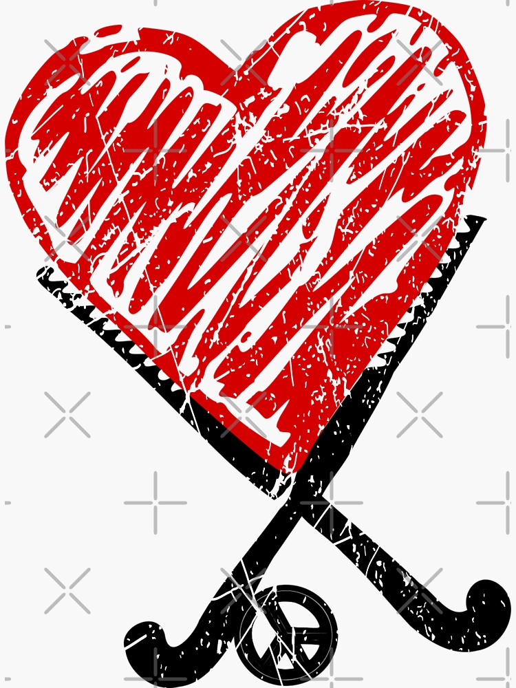 "Field Hockey Lover player I love Hockey girl gift Feldhockey" Sticker for Sale by Kallidesign