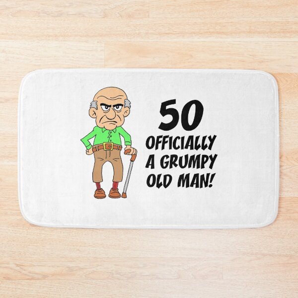 Item preview, 50 Officially Grumpy Old Man 50th Birthday designed and sold by jaycartoonist.