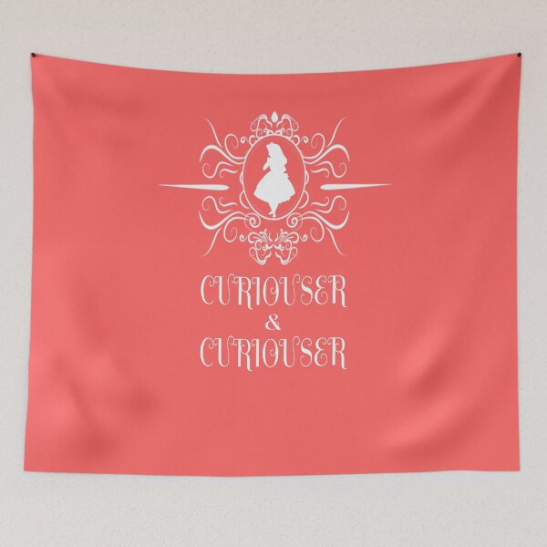 Item preview,  Alice Curiouser and Curiouser Rabbit Mad Hatter Tea Party Fans Vintage Literary Gifts designed and sold by TopTeeShop.