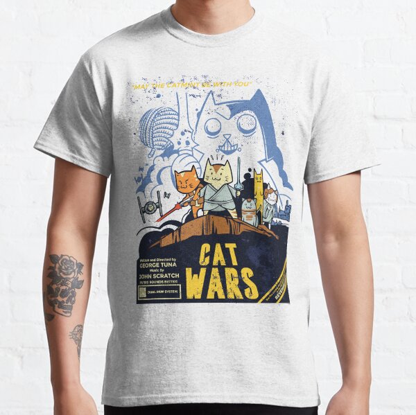 Cat Wars lustige Parodie Classic T-Shirt