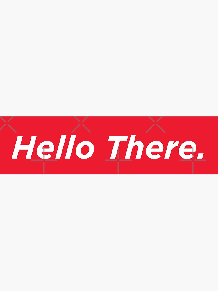 Thumbnail 3 of 3, Sticker, Hello There designed and sold by spacesmuggler.