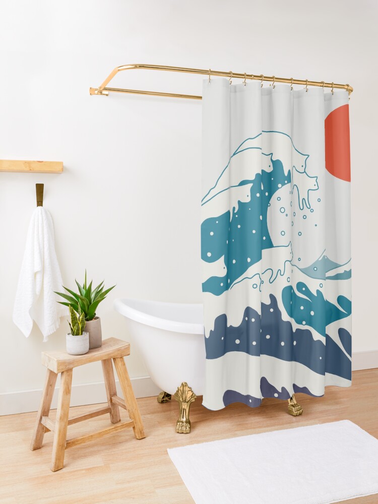 Alternate view of Cat Landscape 34 Shower Curtain