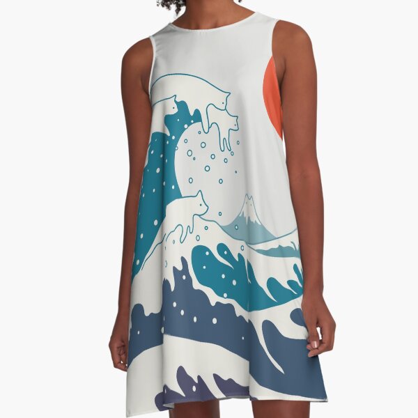 Cat Landscape 34 A-Line Dress