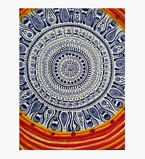 Blue Mandala Photographic Print