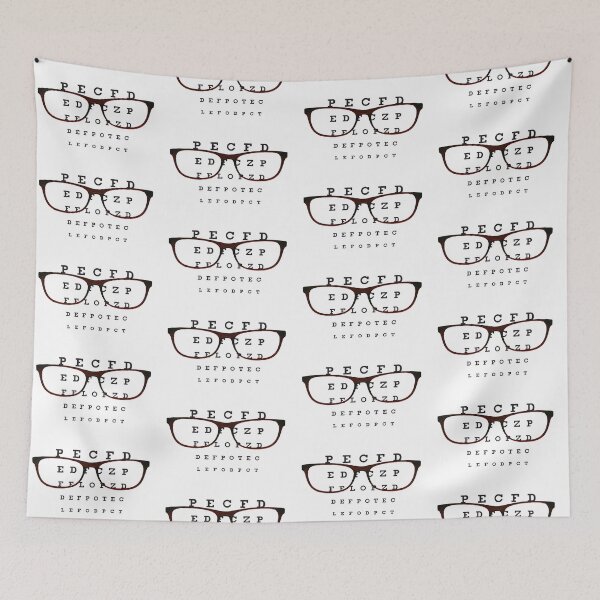 Item preview, Funny Glasses with Eye Test Chart designed and sold by Tom Carpenter.