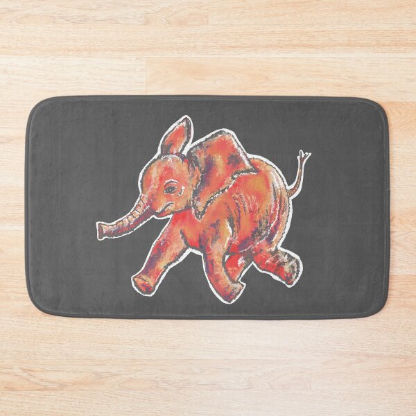 Item preview, Baby Elephant running free designed and sold by DebbieJoyArt.