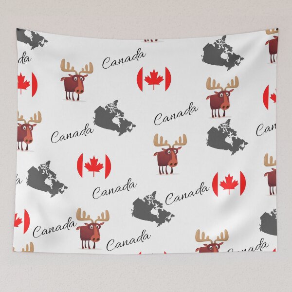 Item preview, Canada Moose Montage designed and sold by Traveledesigns.