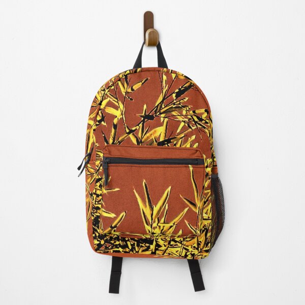 Item preview, ILYASS 6 bamboo leaves branches sky nature brown yellow tree majestic icy designed and sold by dragonemma.