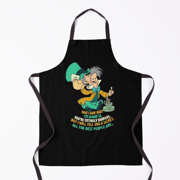 Item preview, Alice Mad Hatter Quotes Gone Bonkers Unbirthday Tea Party Fans Vintage Literary Gifts designed and sold by TopTeeShop.
