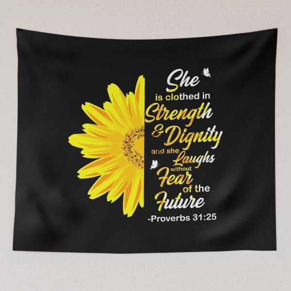 Item preview, She Is Clothed In Strength Bible Gift designed and sold by DelightfulDude.