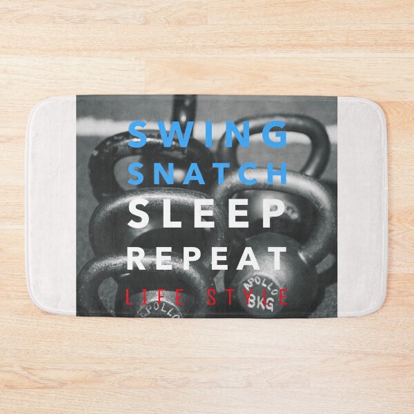Item preview, Swing Snatch Sleep Repeat Kettlebell Life Style Design designed and sold by SanZal.