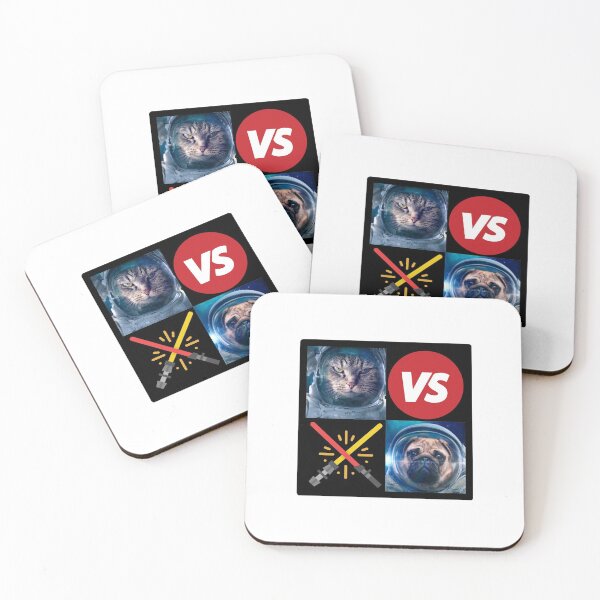 Item preview, Cat vs. Dog | Cat versus dog in space designed and sold by Designschmiede.