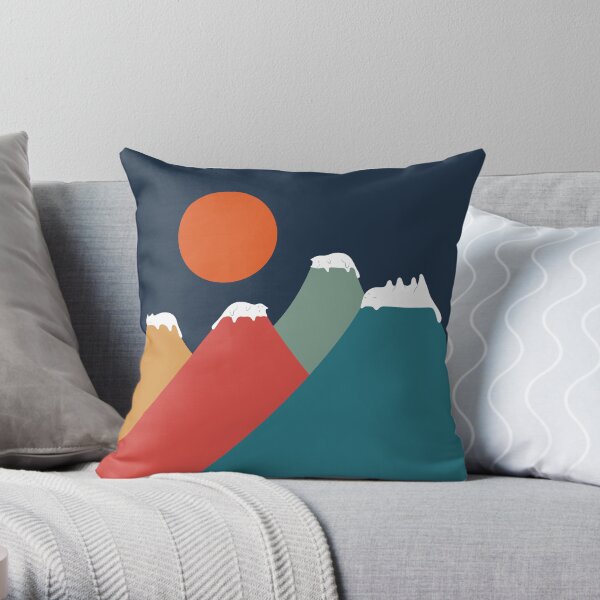 Cat Landscape 10 Throw Pillow