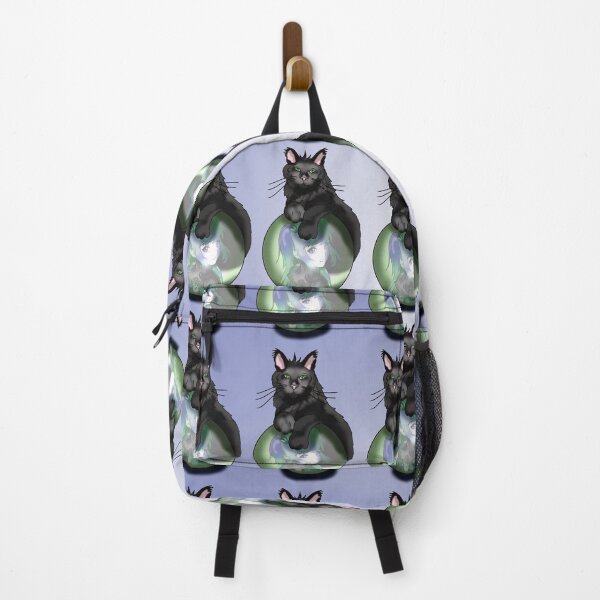 Item preview, Black maine coon on a crystal ball designed and sold by CuisineCat.
