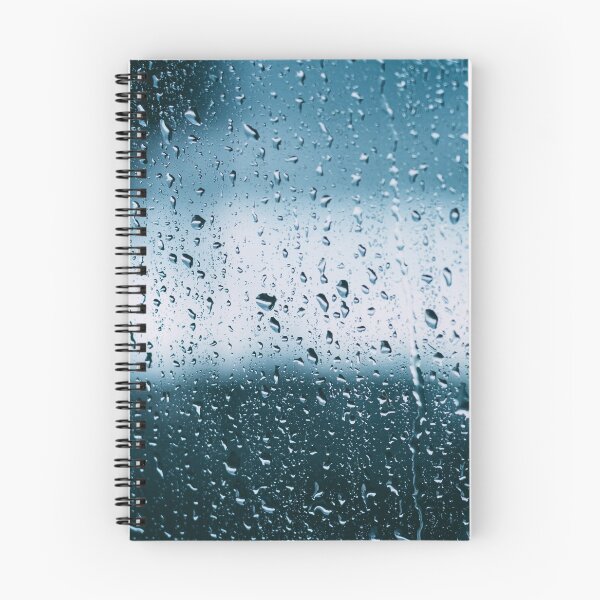 Item preview, Drops Of Water Or Rain On Wet Glass Background. Moody Photo In Cold Blue Color. designed and sold by GrishkaBruev.