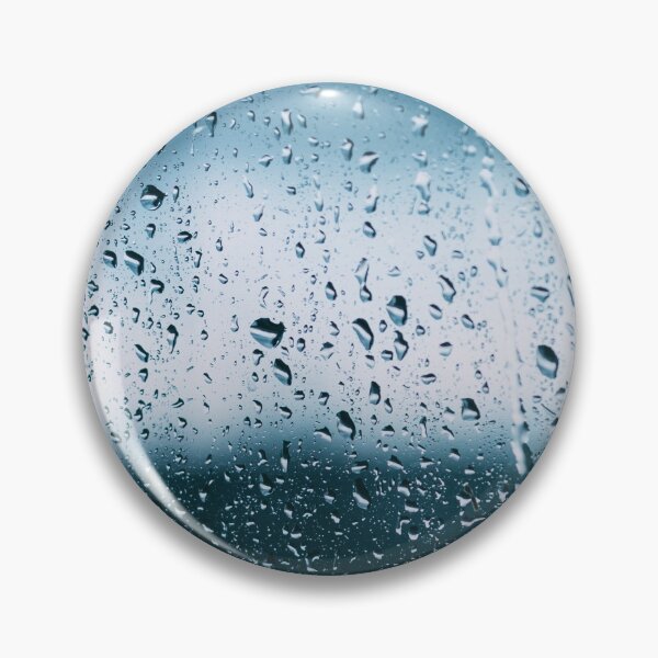 Item preview, Drops Of Water Or Rain On Wet Glass Background. Moody Photo In Cold Blue Color. designed and sold by GrishkaBruev.