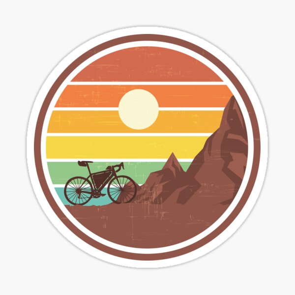 Vintage Bikepacking | Schotter Fahrrad Cyclocross Liebhaber Geschenk Sticker