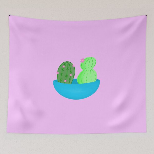 Item preview, Two Cacti in a Blue Bowl designed and sold by juliapye.
