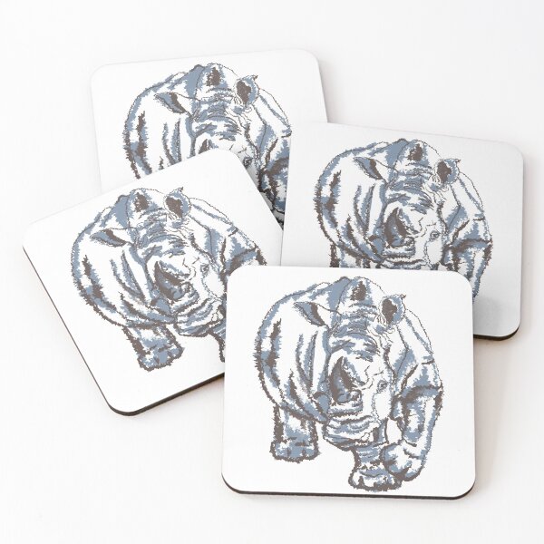 Item preview, Endangered African Rhino designed and sold by DebbieJoyArt.
