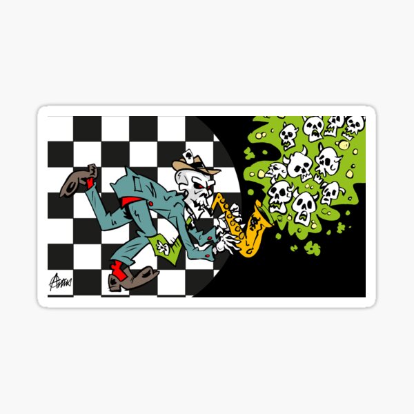 Rude Boy plays the Devils Ska tunes! Sticker