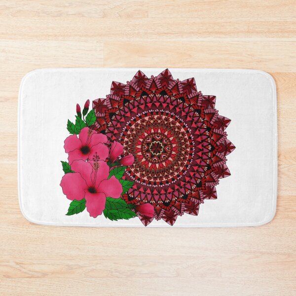 Item preview, Red Hibiscus Mandala designed and sold by paviash.