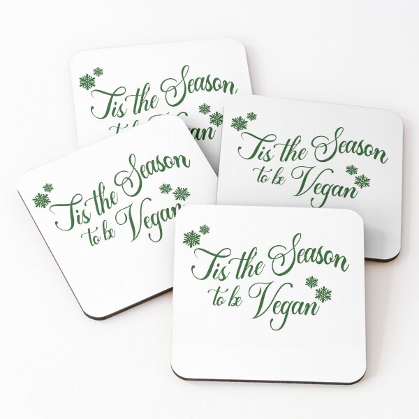 Item preview, Tis the Season to be Vegan - Dark Green designed and sold by ShopShoopaloopa.
