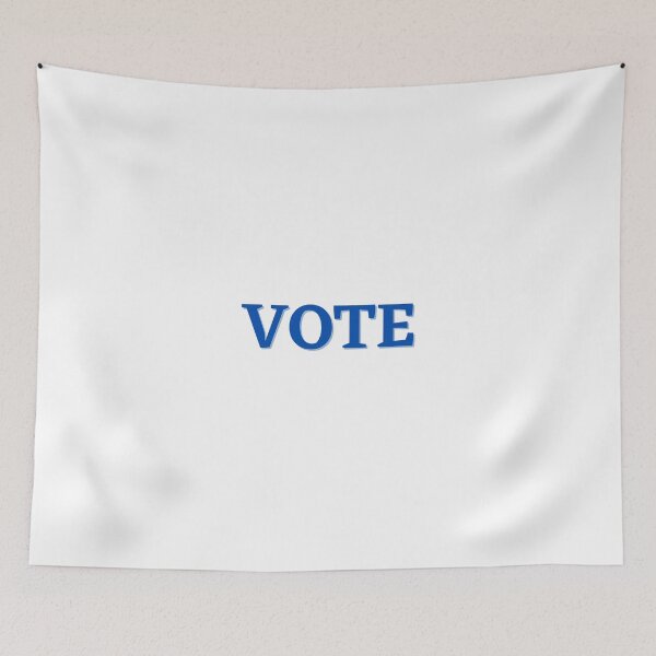 Item preview, Vote - Blue designed and sold by MightyFineGoods.