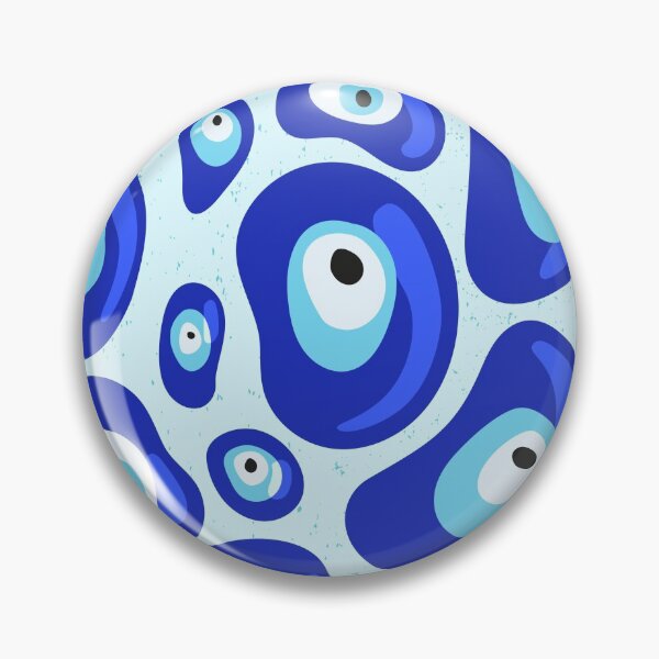 Item preview, Blue Evil Eye Protection Pebbles Patterns designed and sold by ruepix.