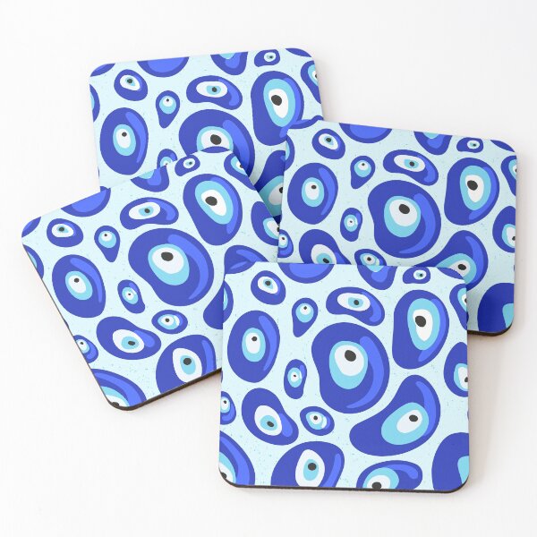 Item preview, Blue Evil Eye Protection Pebbles Patterns designed and sold by ruepix.