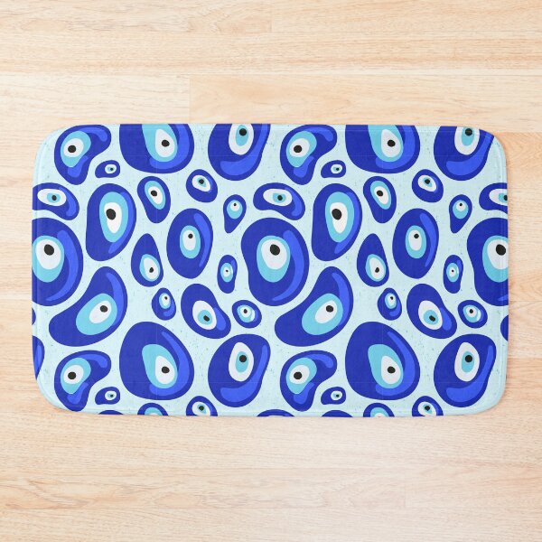 Item preview, Blue Evil Eye Protection Pebbles Patterns designed and sold by ruepix.