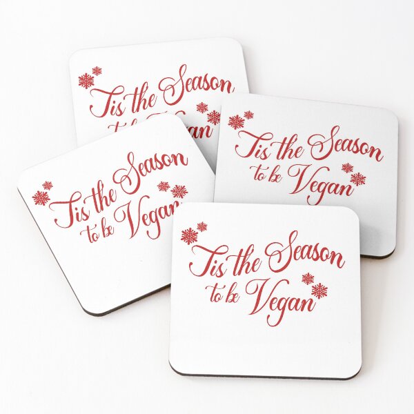 Item preview, Tis the Season to be Vegan - Red designed and sold by ShopShoopaloopa.