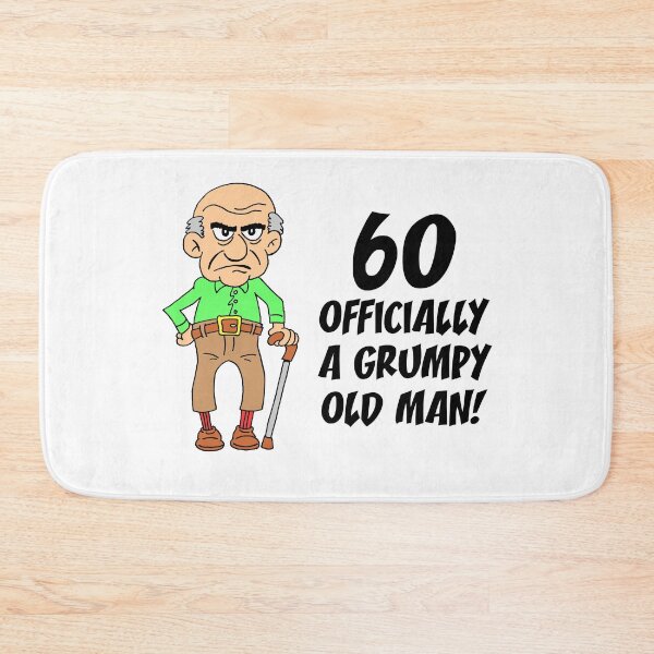 Item preview, 60 Officially Grumpy Old Man 60th Birthday designed and sold by jaycartoonist.