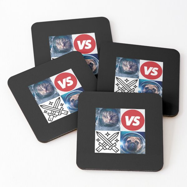 Item preview, Cat vs. Dog | Cat versus dog in space designed and sold by Designschmiede.