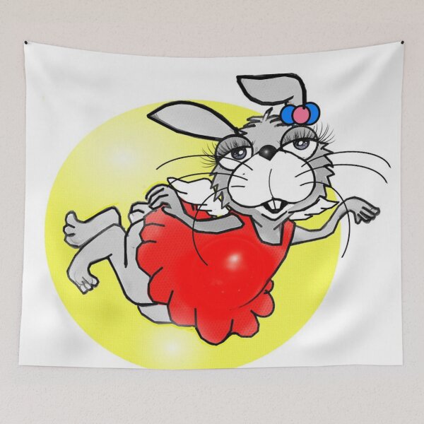 Item preview, Animal ( Rabbit ) - Flying  designed and sold by Shirley cute art .
