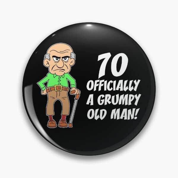 Item preview, 70 Officially Grumpy Old Man 70th Birthday designed and sold by jaycartoonist.