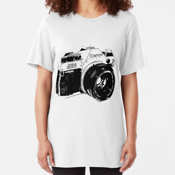 Vintage Canon Camera Slim Fit T-Shirt