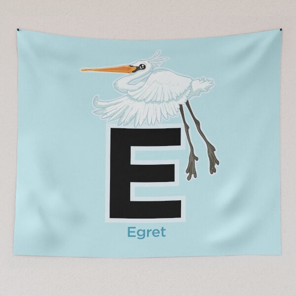 Item preview, E for Egret designed and sold by timmyce.