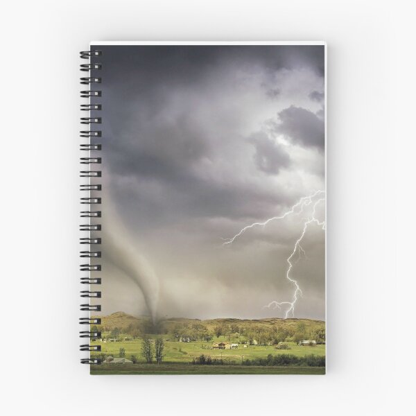 Item preview, Lightning thunderstorm and tornado hitting a village designed and sold by Mars Babe.