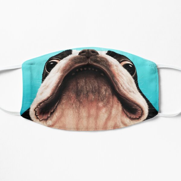 Affiche Jowls Boston Terrier Masque sans plis
